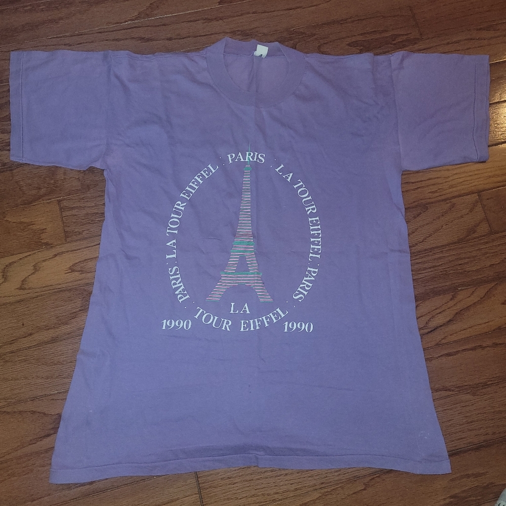 Vintage 90s Paris t shirt sz XL
